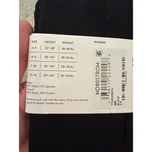 Nordstrom Tights 3 Pairs Black Womens Sz S/M NWT thumbnail 3