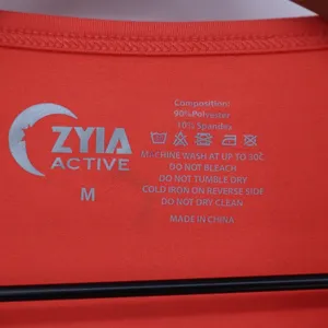 Zyia Active Top Womens M Twisted Front Coral Orange Keyhole Crop Excellent thumbnail 3