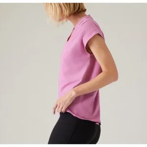 Athleta M Outbound Twist Tee Shirt Top Supima Cotton Size Medium Maritima Pink thumbnail 3