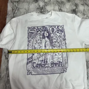 Taylor Swift Speak Now Taylors version crewneck Sweatshirt white purple Large thumbnail 5