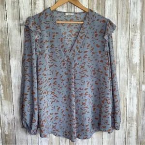 Jodifl Love In Tribeca Airy Blue Blouse •Medium thumbnail 5