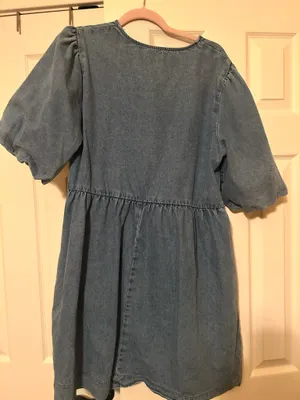 Boutique denim bow dress Blue Size L thumbnail 2