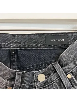 Goldsign‎ Benefit Jeans Size 24 Gray High Rise Straight Rigid Old Money Minimal thumbnail 8