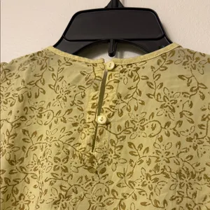 Embroidered Floral Dress with Puff Sleeves thumbnail 4