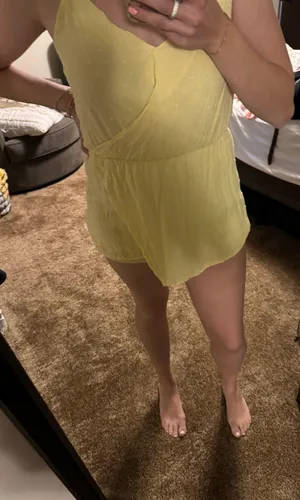 Yellow altard state romper  thumbnail 1