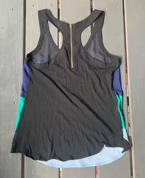 Color Block Zipper Back Tank thumbnail 4