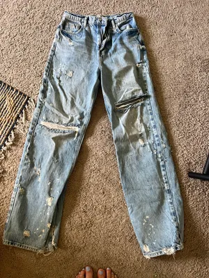 Free People Distressed Jeans thumbnail 1