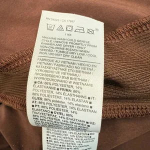 Athleta Brooklyn Ankle Pant Womens 6 Brown Ribbed Side Panel Stretch Tapered Leg thumbnail 9