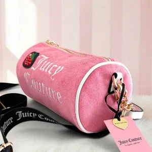 Juicy Couture Pink Strawberry Sweet n Juicy Barrel Bag w/ coin pouch Crossbody thumbnail 4