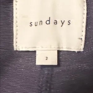 Sundays 2 piece top and bottom set cotton outfit flare elastic waist M blue thumbnail 4