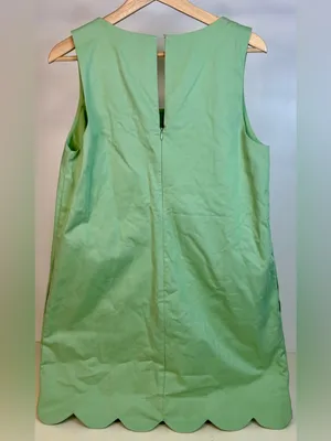 NWT Lost + Wander Pistachio Scallop Hem Rosemary Mini Dress thumbnail 3