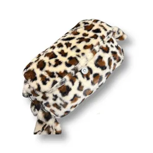 New‎ Gilda Paris Leopard Print Faux Fur Crossbody Shoulder Bag Plush Messenger thumbnail 5
