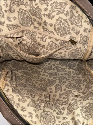 Chocolate Brown Large Backpack Purse w/ Decorative Nailheads thumbnail 12