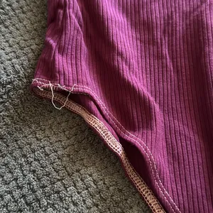 Reformation Ribbed‎ Spaghetti Strap Bodysuit Plum Purple Small Sustainable Chic thumbnail 5