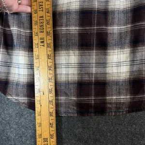 Carhartt Brown Plaid Button Down Flannel Shirt Womens Large Outdoor workwear thumbnail 5