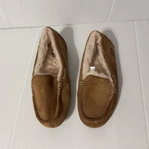UGG SN 1106878 Ansley brown suede sheepskin-lined slippers women size 9 thumbnail 3