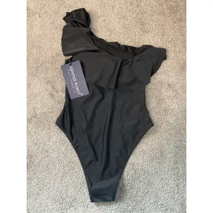 NWT Anna Kaci JN9462 Black One Piece Swimsuit Size Small thumbnail 3