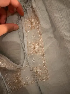 Light Blue Abercrombie & Fitch Bell Sleeve Blouse thumbnail 4