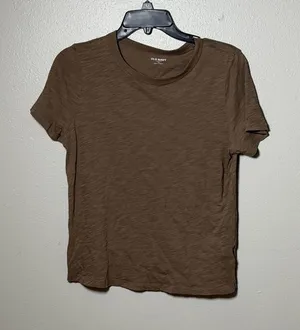 Old Navy Brown Women‎ Everywear T-Shirt Casual Minimalist size XS thumbnail 1