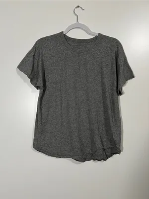 Madewell Organic Cotton Gray Slub T-shirt Size Large thumbnail 2