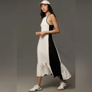• Anthropologie • NWOT Daily Practice Colorblock Racer Midi Dress Medium thumbnail 3