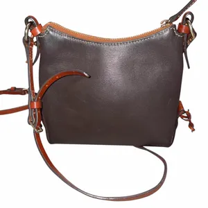 Dooney & Bourke Brown Leather Crossbody Bag thumbnail 4