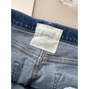 Mother The Ditcher Crop Jeans Blue Broken Record Distressed 1448-259 Size 29 thumbnail 5