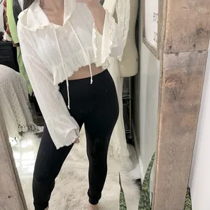 Urban Outfitters Out from under boho ivory color hooded knit top size small thumbnail 3