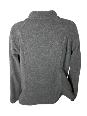 Columbia Benton Springs Full Zip Fleece Jacket Zip Pockets Gray Pink M thumbnail 4