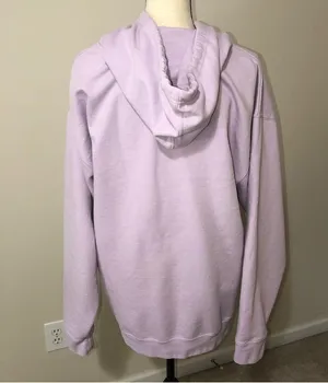 Spread Love Oversized Unisex Midweight Pullover Hoodie Light Purple size XL thumbnail 2