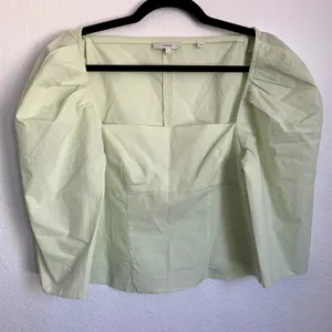 NEW Vince Draped Square Neck Top in Honeydew‎ thumbnail 4