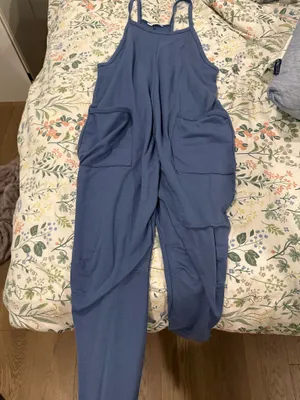 Blue jumpsuit romper thumbnail 1