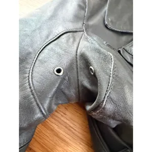 Bullskins Vintage Leather Motorcycle Jacket Side Lace Biker Black Womens M 14 thumbnail 13