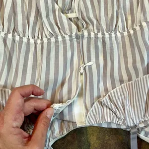 NWT Victoria’s Secret Ruffle Dream Angel Striped Asymmetrical Cami Small thumbnail 11