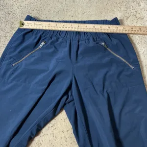 Athleta La‎ Viva Pants Navy Blue Travel Hiking 983350 SU16 Womens M Granola Girl thumbnail 4