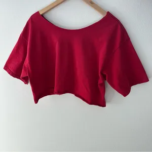 Vans off-the-shoulder cropped tee thumbnail 4