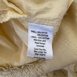 Show Me Your Mumu Regal Romper In Lemonade Yellow thumbnail 14
