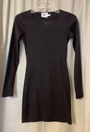 Long Sleeve Black Dress thumbnail 1