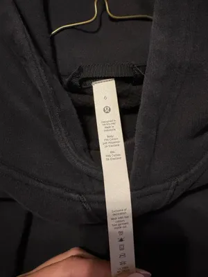 Lululemon Black hoodie Size 6 thumbnail 3