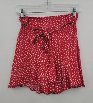 Zara small‎ red skirt thumbnail 1