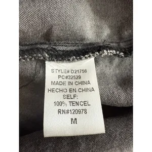Entro Women's Gray Chambray Tunic‎ Dress Size M Western Chic Prairie Country thumbnail 13