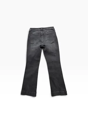 Kut from the Kloth Kelsey High Rise Fab Ab Ankle Flare Jeans Size 8 Black thumbnail 4