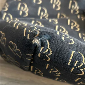 Dooney & Bourke Black and Brown Logo Satchel thumbnail 3