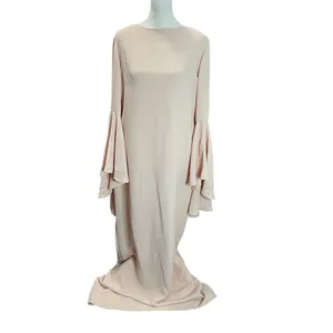Sposa Bella Blush Pink Bell Sleeve Formal Gown Maxi Dress Womens M thumbnail 2