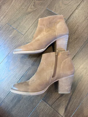 Steve Madden Gilmore Tan Suede Ankle Booties Size 6.5 - C54-102 thumbnail 8