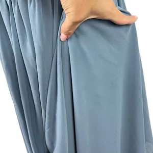 Lulus Endless Glamour Slate Blue Strapless Maxi Dress XL – Pleated Wedding Guest thumbnail 15