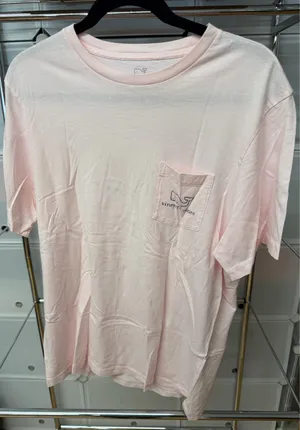 Vineyard Vines Pink Pocket Tee thumbnail 1