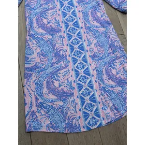 Lilly Pulitzer Size XS Preston A-Line Dress‎ Gator Geometric 100% Pima Cotton thumbnail 4