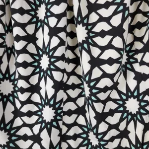 Maggie London Stitch Fix Dress 22W Black White Cenna Jersey Starbust Mini NEW thumbnail 5