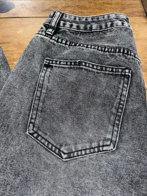 Windsor Grey Acid-Wash Wide Leg Jeans Size Small thumbnail 9